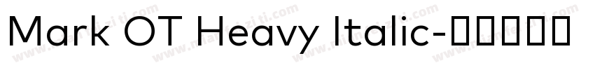 Mark OT Heavy Italic字体转换
